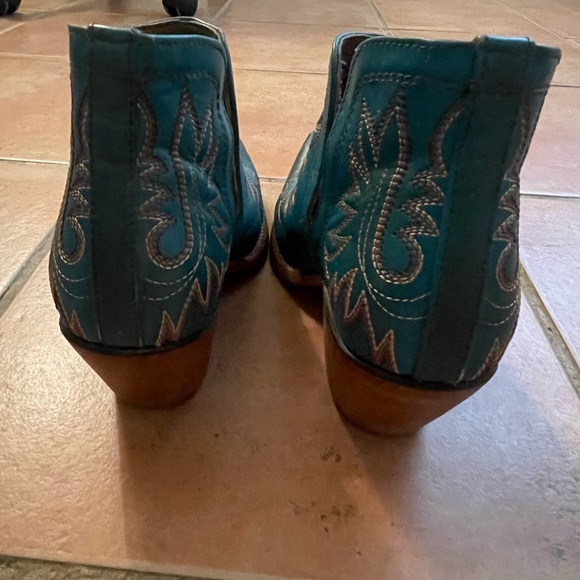 Ariat Dixon Blue Snip Toe Boots Size 7.5 - Picture 6 of 8